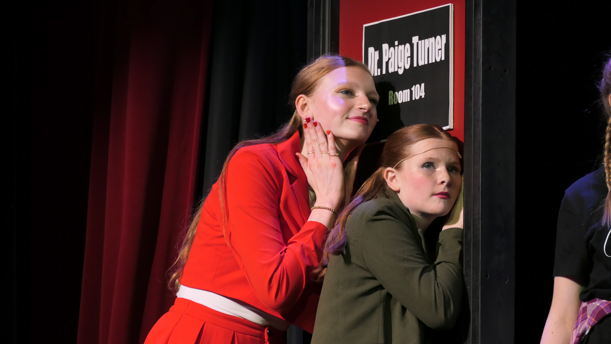 the twins against dr. paige turner's door